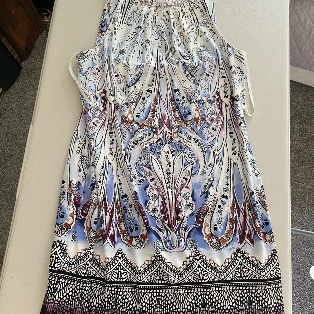 White House Black Market Multicolor Paisley Dress